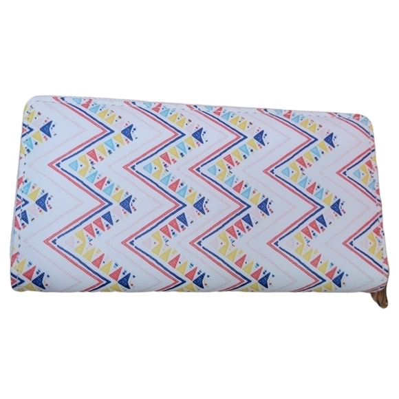 Riah Chevron Zip Around Wallet - Picture 3 of 6